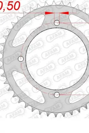 AFAM - REAR STEEL 49T, 520 - Sprockets - Compatibel met Yamaha Gereduceerde Prijs