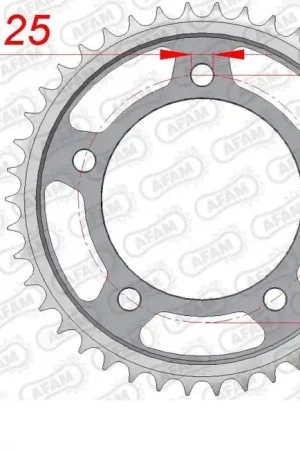 AFAM - REAR STEEL 45T, 530 - Sprockets - Betrouwbare kwaliteit Nieuw