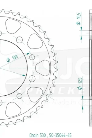 Shop Nu ESJOT - REAR STEEL 45T, 530 - Sprockets - 45T