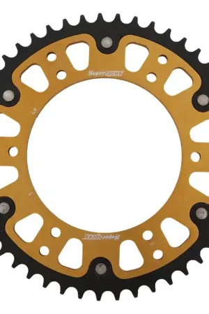 Hoge Kwaliteit SUPERSPROX - REAR STEALTH 49T, GOLD, 520 - Sprockets - Geschikt voor Aprilia Moto