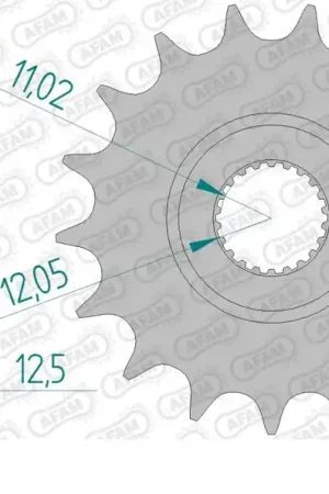 Luxe AFAM - FRONT 16T, 520 - Sprockets - Geschikt voor Aprilia Moto 6.5