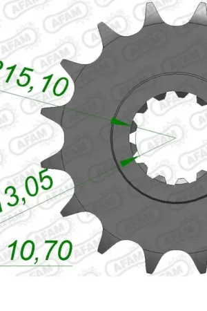 AFAM - FRONT 16T, 530 - Sprockets - Premium Kwaliteit Professioneel