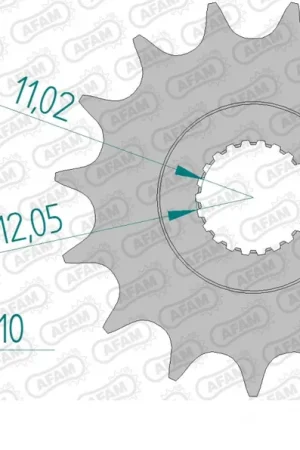 Koopje AFAM - FRONT 14T, 520 - Sprockets - Compatibel met Aprilia en BMW