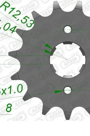 AFAM - FRONT 14T, 520 - Sprockets - Geschikt voor Honda Bestseller