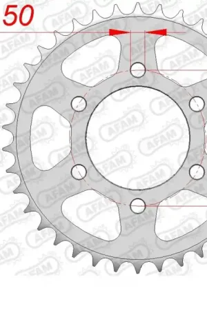 AFAM - REAR STEEL 43T, 530 - Sprockets - Compatibel met diverse Suzuki modellen Veilige Betaling