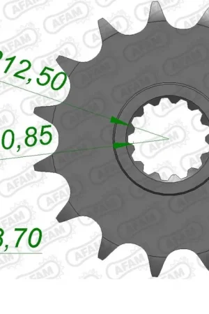 AFAM - FRONT 15T, 525 - Sprockets - Geschikt voor diverse Kawasaki en Yamaha Gratis Retour