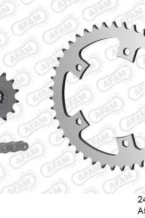 Snelle Levering AFAM - 525XMR3 106 MRS (RIVET) & SPROCKETS - Chain Kits - STEEL