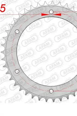 AFAM - REAR STEEL 43T, 530 - Sprockets - Geschikt voor diverse Honda modellen Gecertificeerd