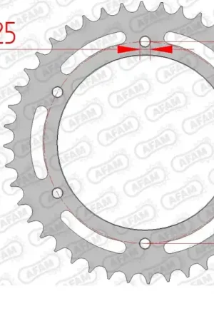 Hete Deal AFAM - REAR STEEL 44T, 525 - Sprockets - Hoogwaardige achtertandwiel