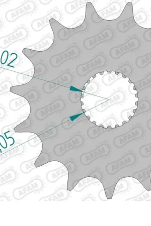 Handgemaakt AFAM - FRONT 15T, 520 - Sprockets - Compatibel met verschillende Aprilia modellen