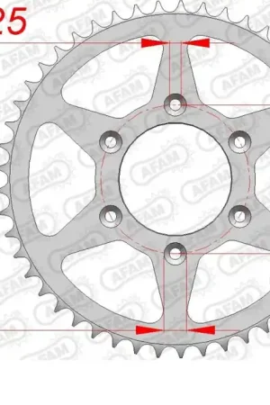 Betrouwbaar AFAM - REAR STEEL 49T, 520 - Sprockets - Geschikt voor Aprilia Mx 125
