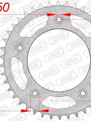 Exclusieve Aanbieding AFAM - REAR STEEL 42T - Sprockets - 520