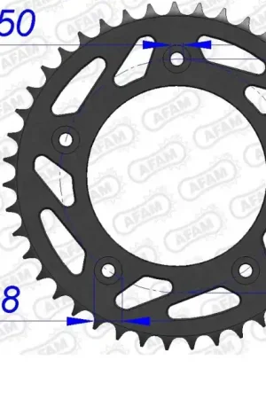 AFAM - REAR ALU 42T, 520 - Sprockets - Lichtgewicht en duurzaam Finale Uitverkoop