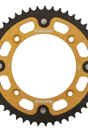 SUPERSPROX - REAR STEALTH 49T, GOLD, 420 - Sprockets - Hoge betrouwbaarheid Merkproduct