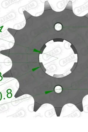 Lage Prijs AFAM - FRONT 15T, 428 - Sprockets - Compatibel met Yamaha