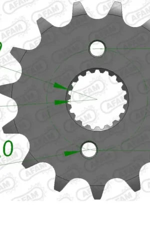 Superprijs AFAM - FRONT 15T, 420 - Sprockets - Geschikt voor Honda CRF 150