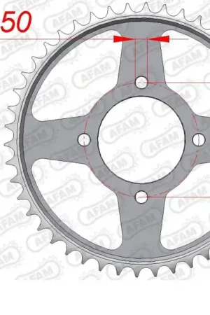 AFAM - REAR STEEL 40T, 530 - Sprockets - Compatible with Suzuki Tijdelijk Beschikbaar