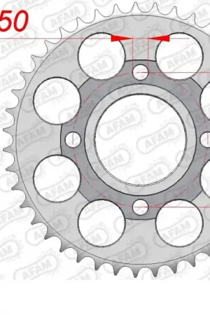 Trendy AFAM - REAR STEEL 43T, 530 - Sprockets - Compatibel met Yamaha