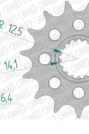 AFAM - FRONT 17T, 525 - Sprockets - Compatibiliteit met KTM Actieprijs