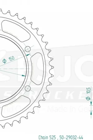 Uitverkoop ESJOT - REAR STEEL 44T, 525 - Sprockets - Compatibel met KTM
