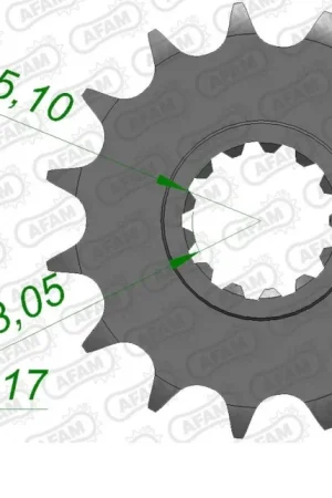 AFAM - FRONT 16T, 525 - Sprockets - 16T Geld-Terug-Garantie