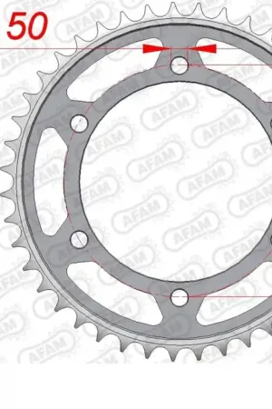 AFAM - REAR STEEL 43T, 525 - Sprockets - Geschikt voor Yamaha Tdm 850 Lage Kosten