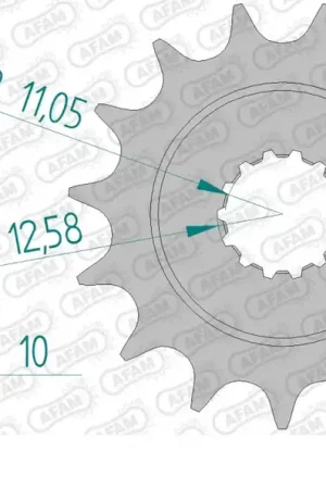 AFAM - FRONT 14T, 520 - Sprockets - Compatibel met Mvagusta Goedkoop
