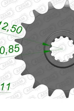 AFAM - FRONT 15T, 532 - Sprockets - Geschikt voor Yamaha Ambachtelijk