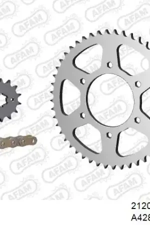 Koop Vandaag AFAM - 428XMR2 132 AR (CLIP) GOLD & SPROCKETS - Chain Kits - Compatibel met Yamaha Yzf r125