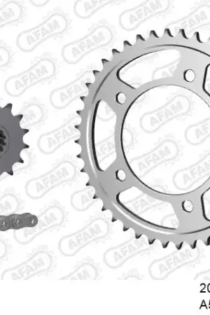 AFAM - 525XMR3 118 MRS (RIVET) & SPROCKETS - Chain Kits - STEEL Uitverkoop