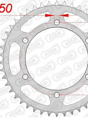 AFAM - REAR STEEL 46T - Sprockets - 520 Gratis Verzending