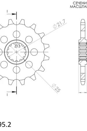 Exclusief SUPERSPROX - FRONT 16T, 520 - Sprockets - Compatibel met Yamaha XJ6