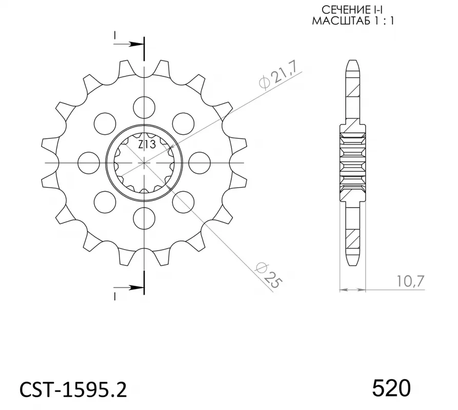 Exclusief SUPERSPROX - FRONT 16T, 520 - Sprockets - Compatibel met Yamaha XJ6