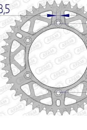 Lage Prijs AFAM - REAR ALU 48T - Sprockets - 520, SELF CLEANING