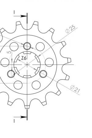 Direct Beschikbaar SUPERSPROX - FRONT 15T, 525 - Sprockets - Compatibel met Suzuki