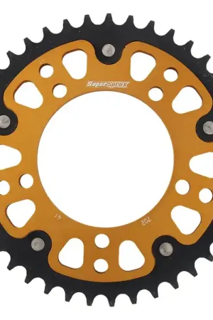 SUPERSPROX - REAR STEALTH 41T, GOLD, 525 - Sprockets - Compatibel met Aprilia Gratis Verzending
