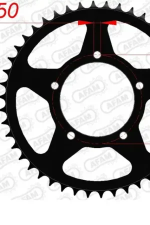 AFAM - REAR STEEL 43T, 520 - Sprockets - Hoogwaardige staalconstructie Nieuw Model