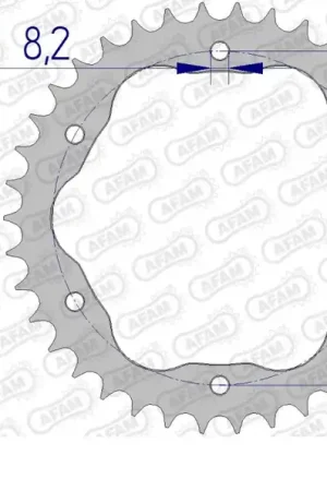 Rechtstreeks Van De Fabrikant AFAM - REAR ALU 39T, 525 - Sprockets - Geschikt voor diverse Ducati modellen