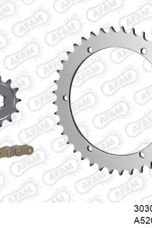 AFAM - 520XRR3 98 ARS (CLIP) GOLD & SPROCKETS - STEEL Gratis Verzending