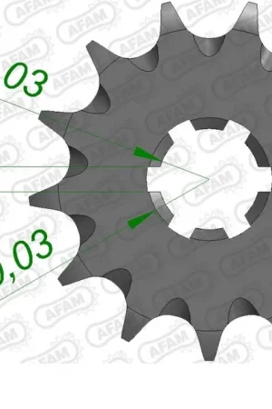 AFAM - FRONT 14T, 428, SELF CLEANING - Sprockets - Zelfreinigend Finale Uitverkoop