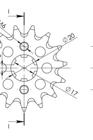 Must-Have SUPERSPROX - FRONT 16T, 428 - Sprockets - Compatibel met diverse Honda modellen