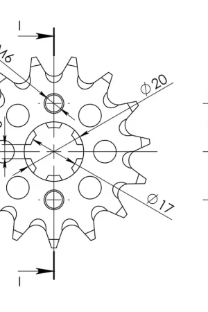 Betaalbaar SUPERSPROX - FRONT 15T - Sprockets - 428