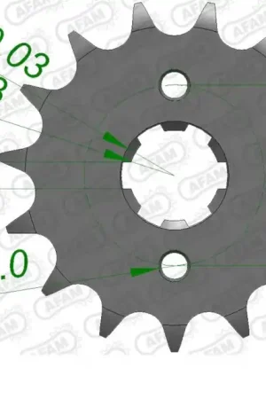 Authentiek AFAM - FRONT 15T, 428 - Sprockets - Hoge kwaliteit