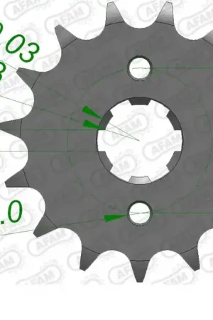 AFAM - FRONT 14T, 428 - Sprockets - Compatibiliteit met Honda Populair