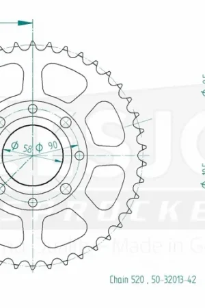 ESJOT - REAR STEEL 42T, 520 - Sprockets - Geschikt voor Honda en KTM Betaalbaar