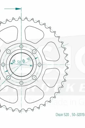 ESJOT - REAR STEEL 45T, 520 - Sprockets - Geschikt voor Honda en KTM Koop Vandaag