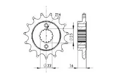 In De Mode RK - FRONT 14T, 520 - Sprockets - Compatibel met Ducati 748