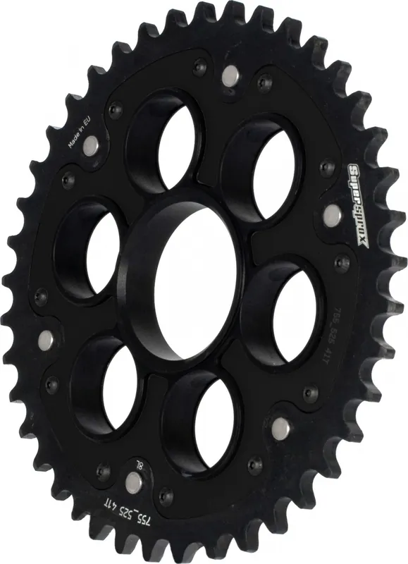 Plaats Bestelling SUPERSPROX - REAR DUCATI EDGE 38T, BLACK, 520 - Sprockets - 38T