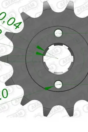 Geld-Terug-Garantie AFAM - FRONT 13T, 520 - Sprockets - Geschikt voor Honda modellen