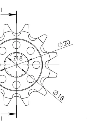 SUPERSPROX - FRONT 14T, 520 - Sprockets - Compatibel met meerdere Suzuki modellen Koop Online